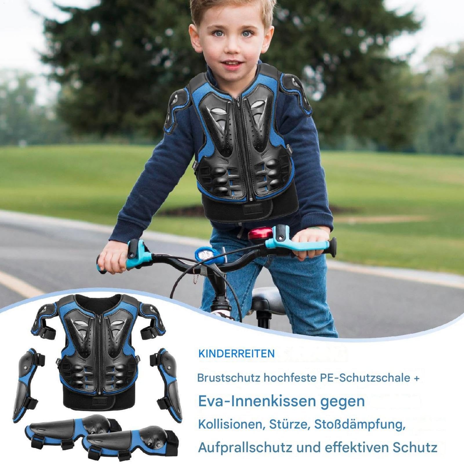 Equipamiento de Moto para niños, Equipo de Dirtbike para niños de 8 a 14 años | 5 Piezas de Accesorios para Moto de Juvenil, Equipo de Motocross para niños, Equipo de equitación de Dirt