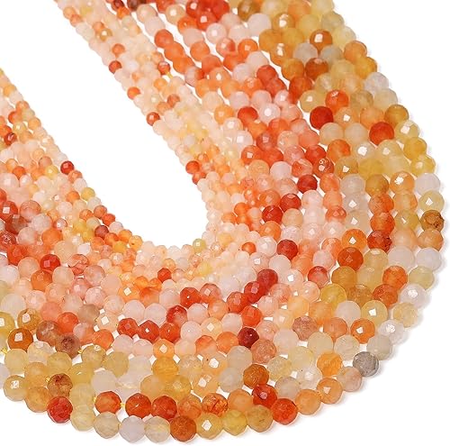 Miniatura 7 de Song Xi 180 cuentas de piedras preciosas de aventurina roja natural de 0.079 pulgadas (0.079 in) para hacer joyas