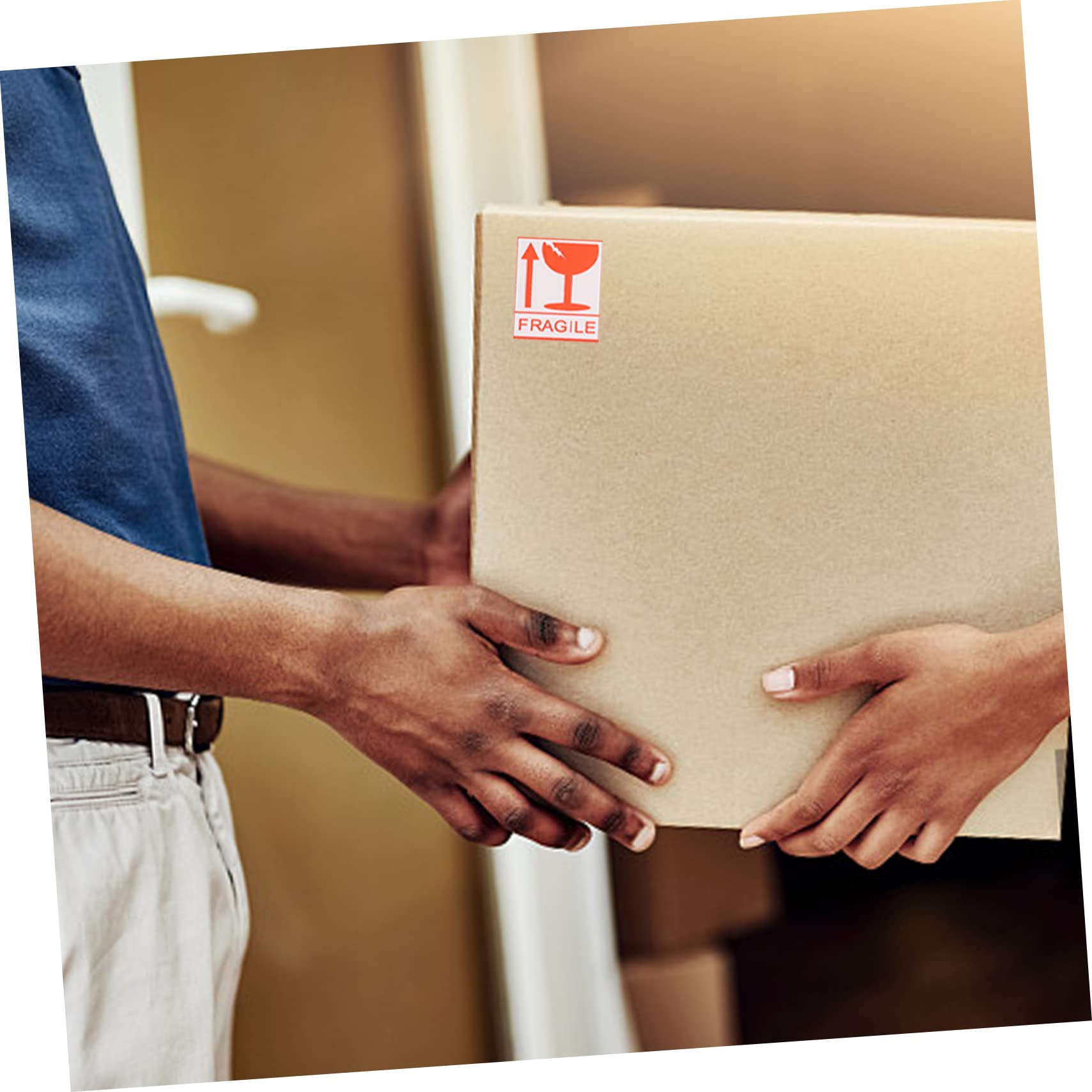 Veemoon 258Pcs Fragile Warning Stickers for Packing and to Identify Labels for Safe Transport for Fragile Items and Careful Handling