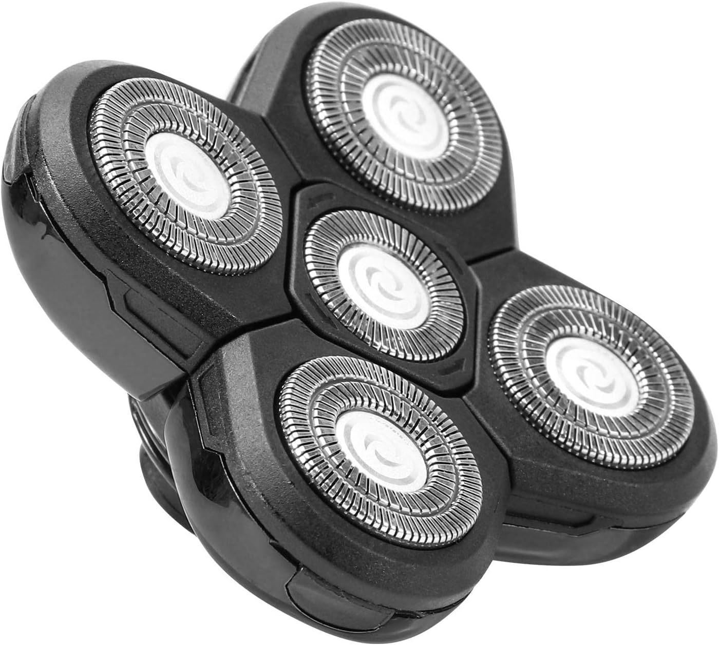 Shaver Replacement Shaver Head Blade,5 Heads Beard Cutter Replacement Blade,Universal Electric Razor Head for Head,Face(Black)