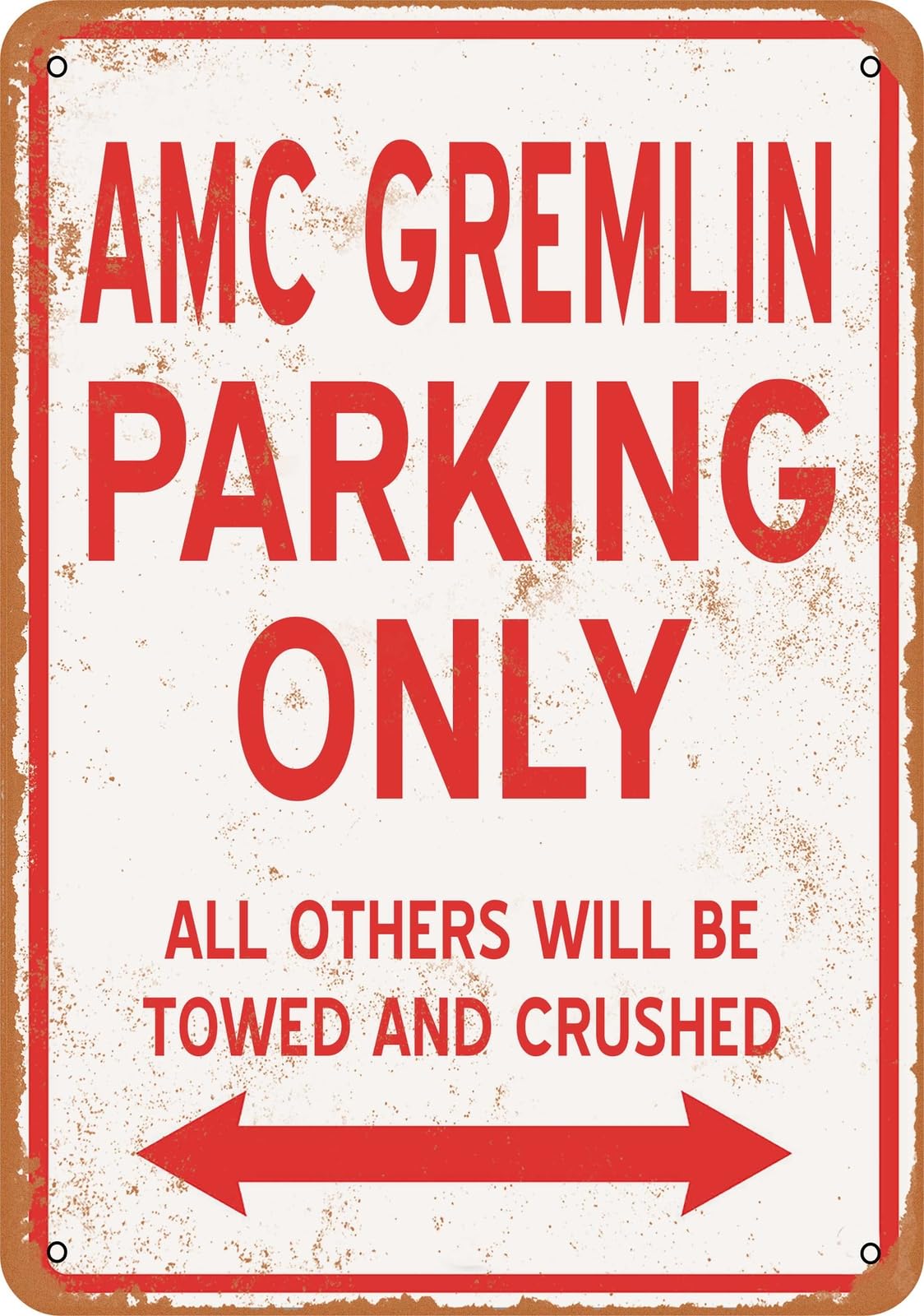 Metal Sign - AMC GREMLIN PARKING ONLY - Vintage Look home decor