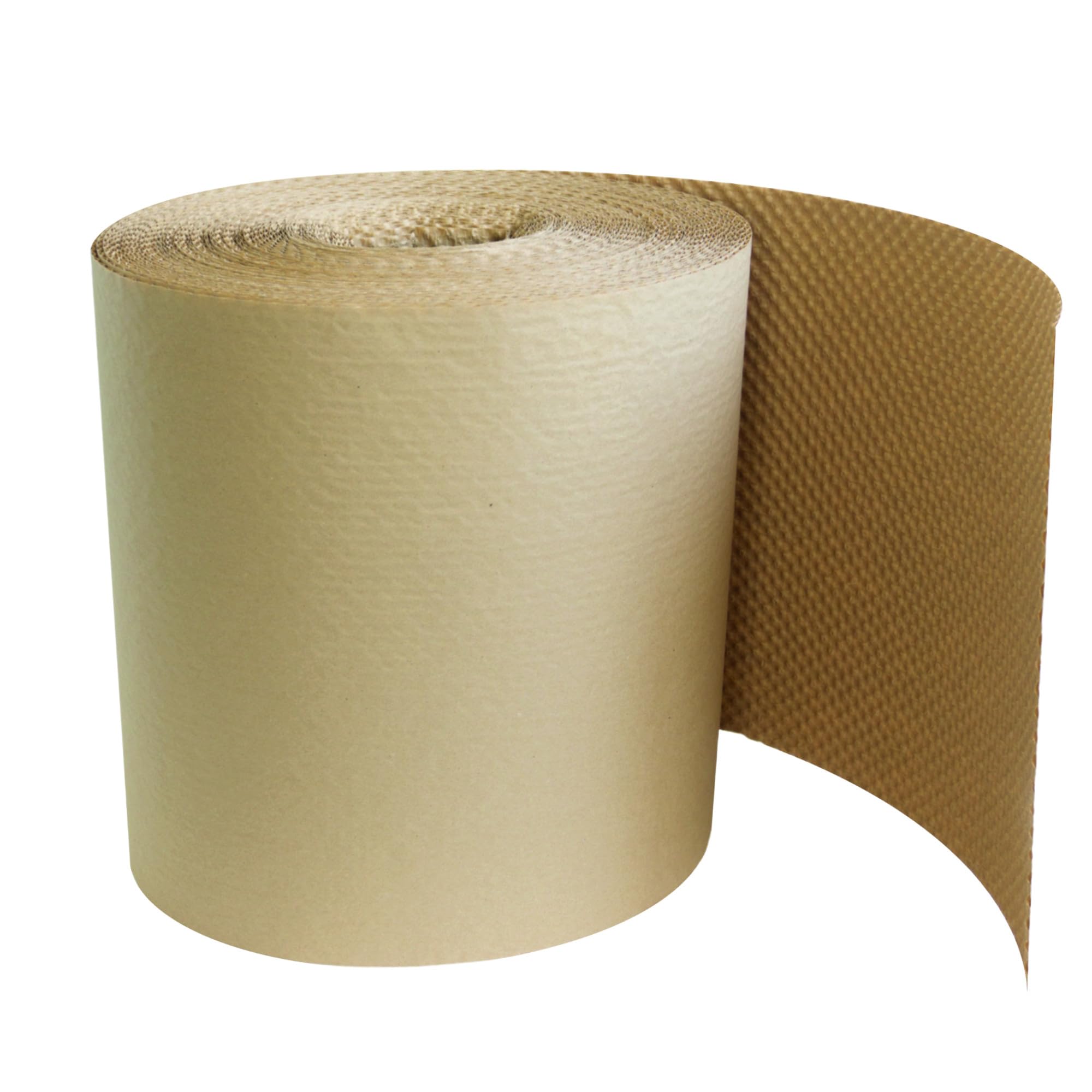 Rouleau Papier Bulle Kraft bicouche 50 g/m², 50cm de hauteur x 50 mètres de longueur et 42cm de diamètre pour calage et protection de contenu de colis.