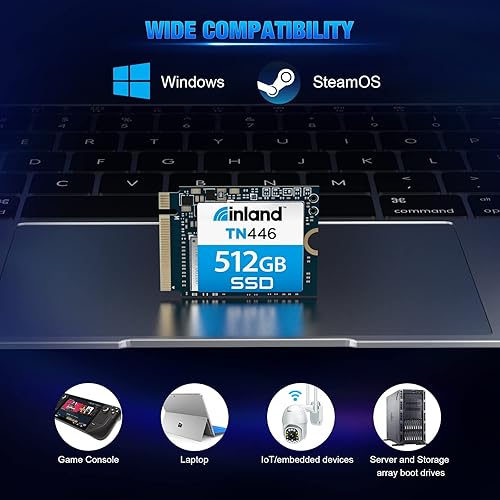 Miniatura 8 de INLAND 2230 SSD interno 512GB de alto rendimiento Gen4x4 M.2 2230 1.181 in Unidad interna de estado sólido PCIe 4.0, hasta 4,900 MBs, TN446