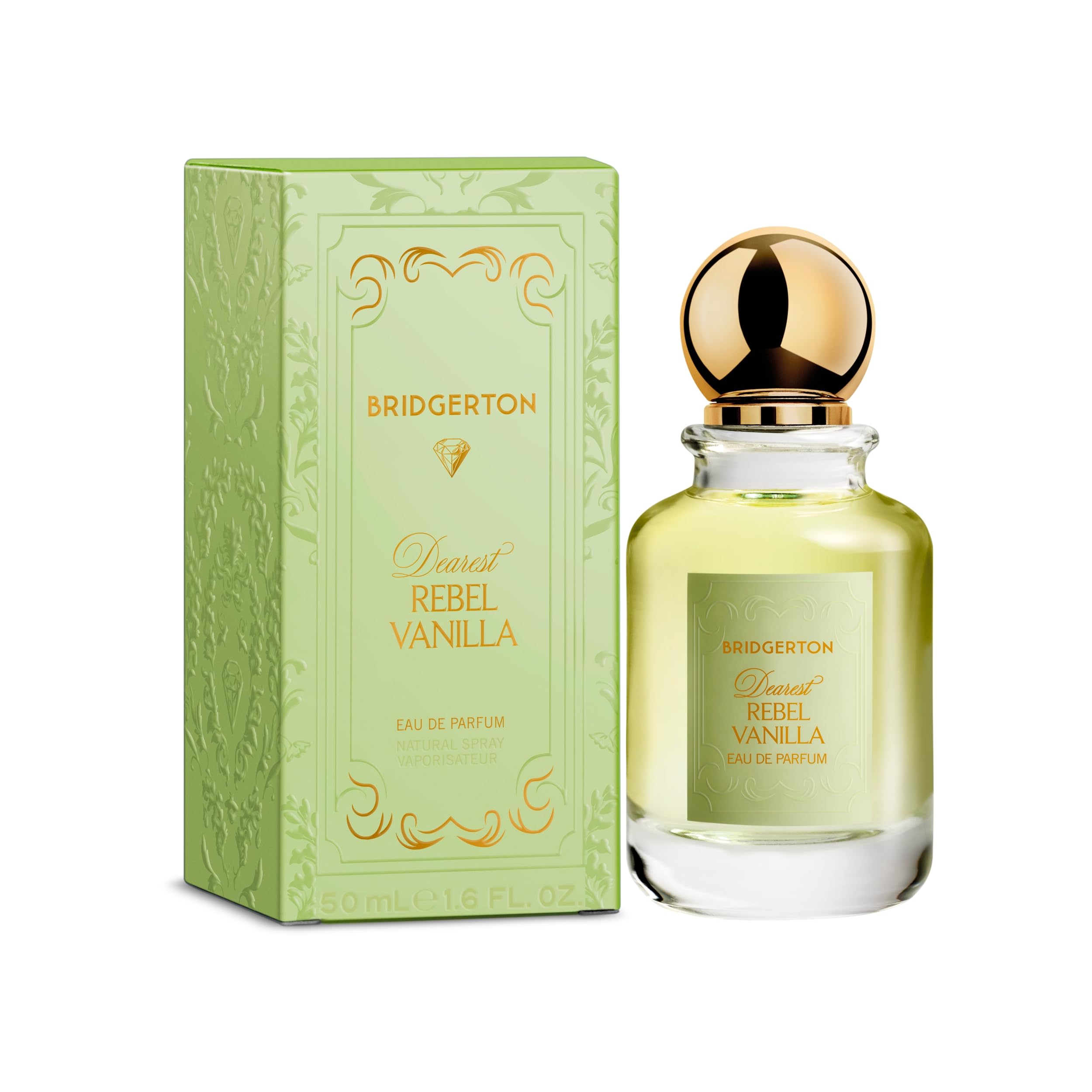 Bridgerton Dearest Rebel Vanilla Eau de Parfum – Ambriertes Parfüm für Damen – Mit Jasmin, Rose & Vanille – Langanhaltender Duft, 50ml
