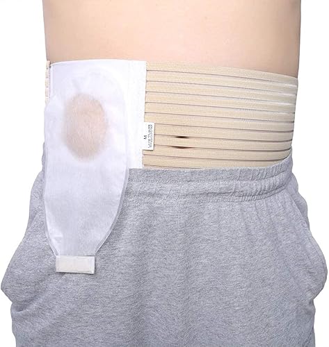 Miniatura 2 de Wheelchair Accessories Adjustable Ostomy Hernia Belt (Hole 3.14") Unisex Stoma Support with Stoma Opening for Colostomy Bag to Prevent Parastomal