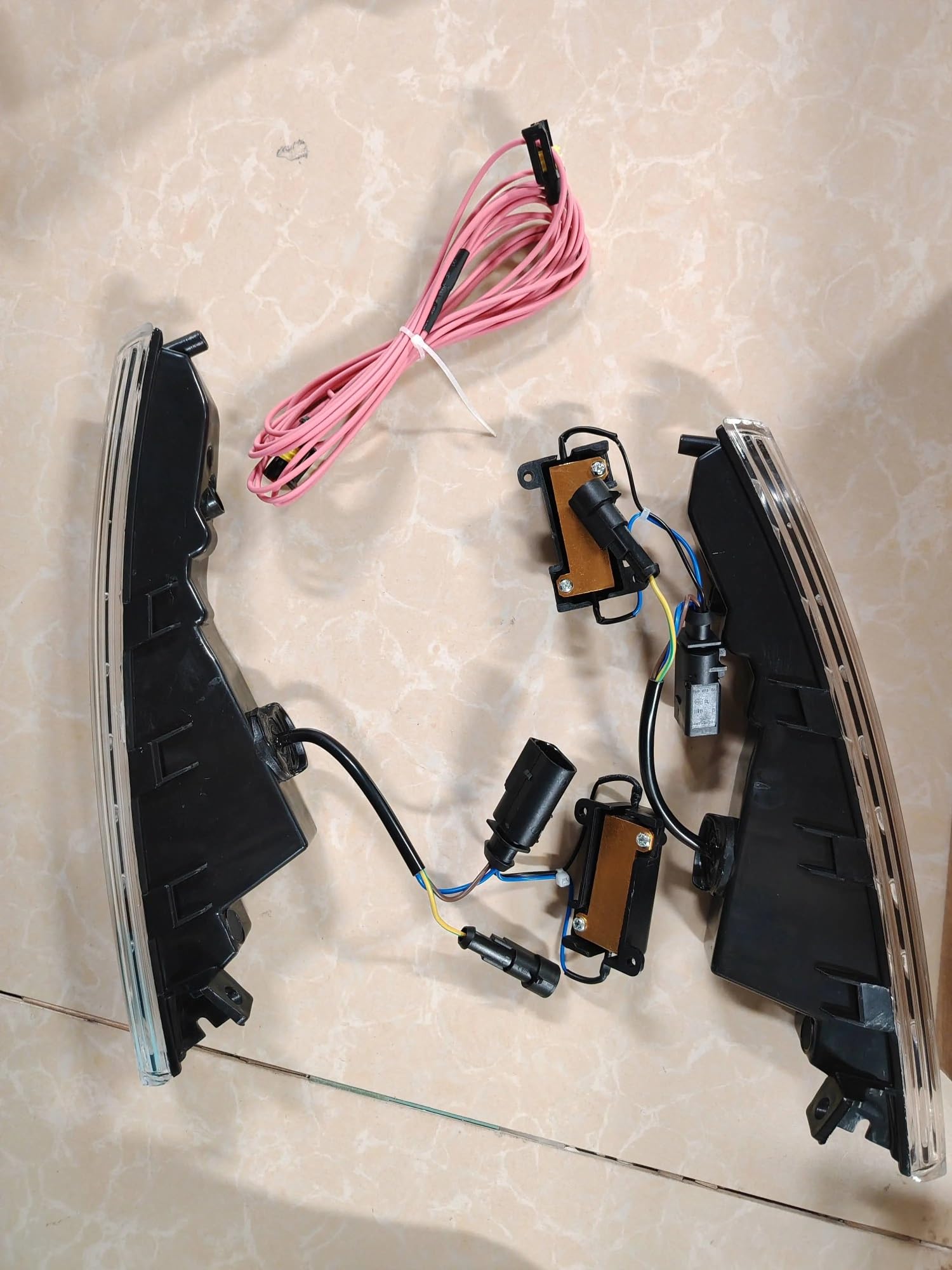 Montaje Luces De Antiniebla Para VW CC 2009 2010 2011 2012 2013 Luces Diurnas Amarillas Luces De Conducción Luces Antiniebla Luces Diurnas LED DRL Para Coche