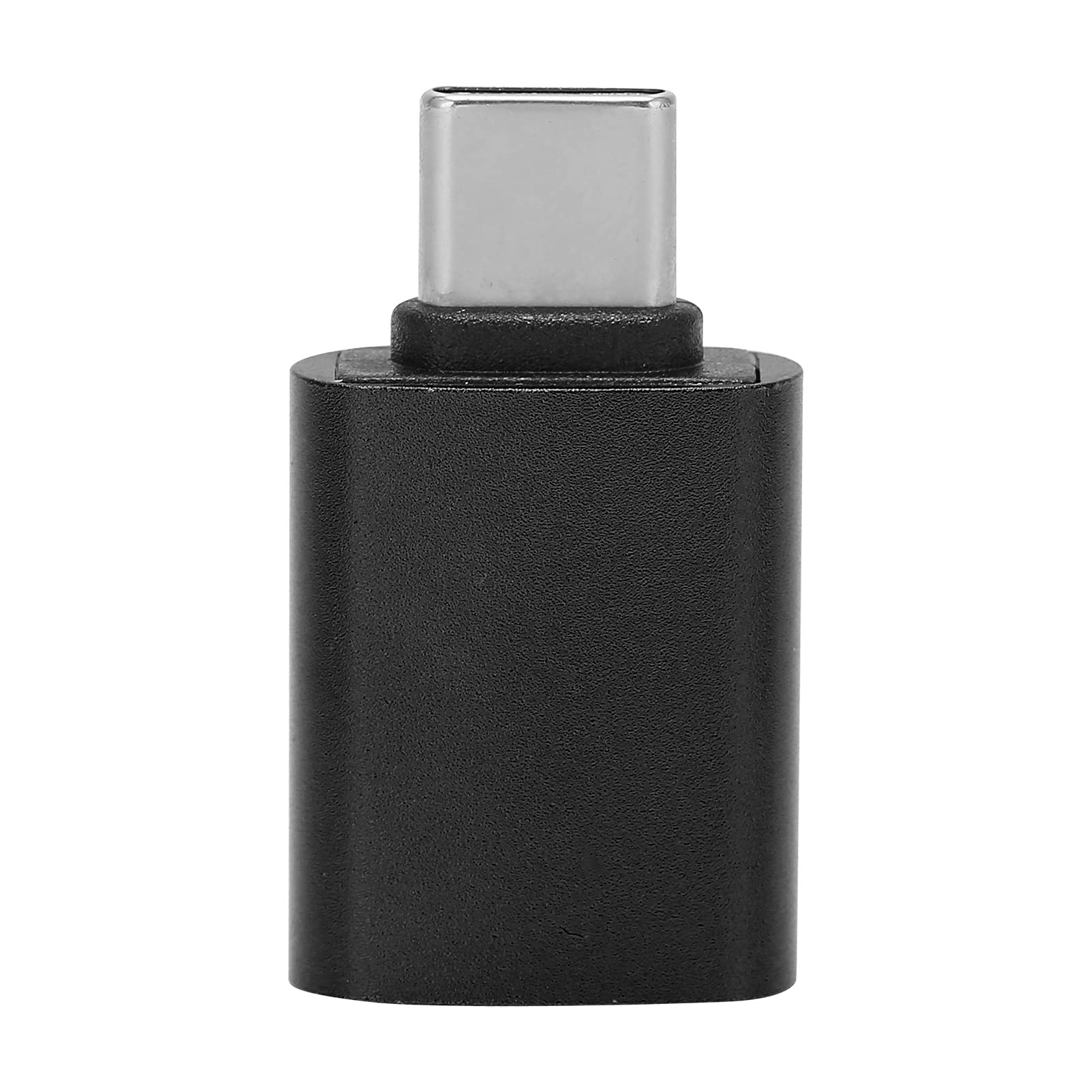 Type‑C Converter, Metal Compact Portable Type‑C Adapter Effective for Computer for Office for Mobile Phone for Home(black)