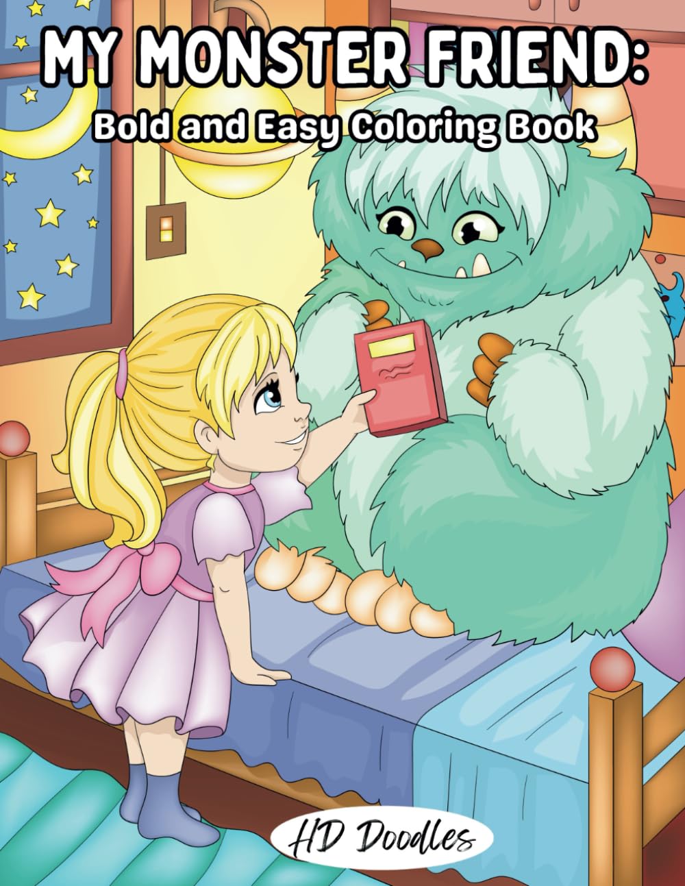 My Monster Friend: Bold and Easy Coloring Book