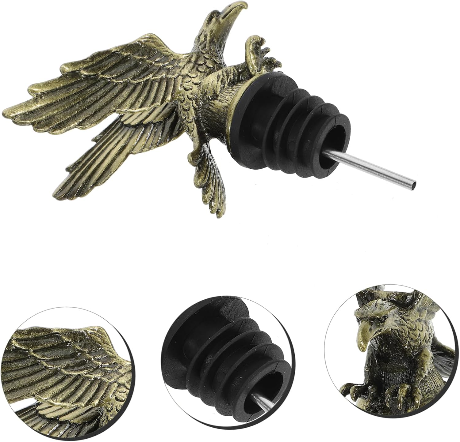 ABOOFAN 1pc Eagle Shaped Wine Pourer Vintage Style Wine Bottle Stopper Aerator Pour Spout
