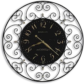 Howard Miller Joline Oversized Gallery Wall Clock 625-367 â€“ Black Iron with Quartz Movement