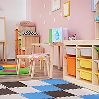 Vista 8 de BalanceFrom Foam Floor Tiles for Kids - Non-Toxic Comfortable Baby Play Mat and Interlocking Foam Tiles for Crawling & Development, Soft Play Mat