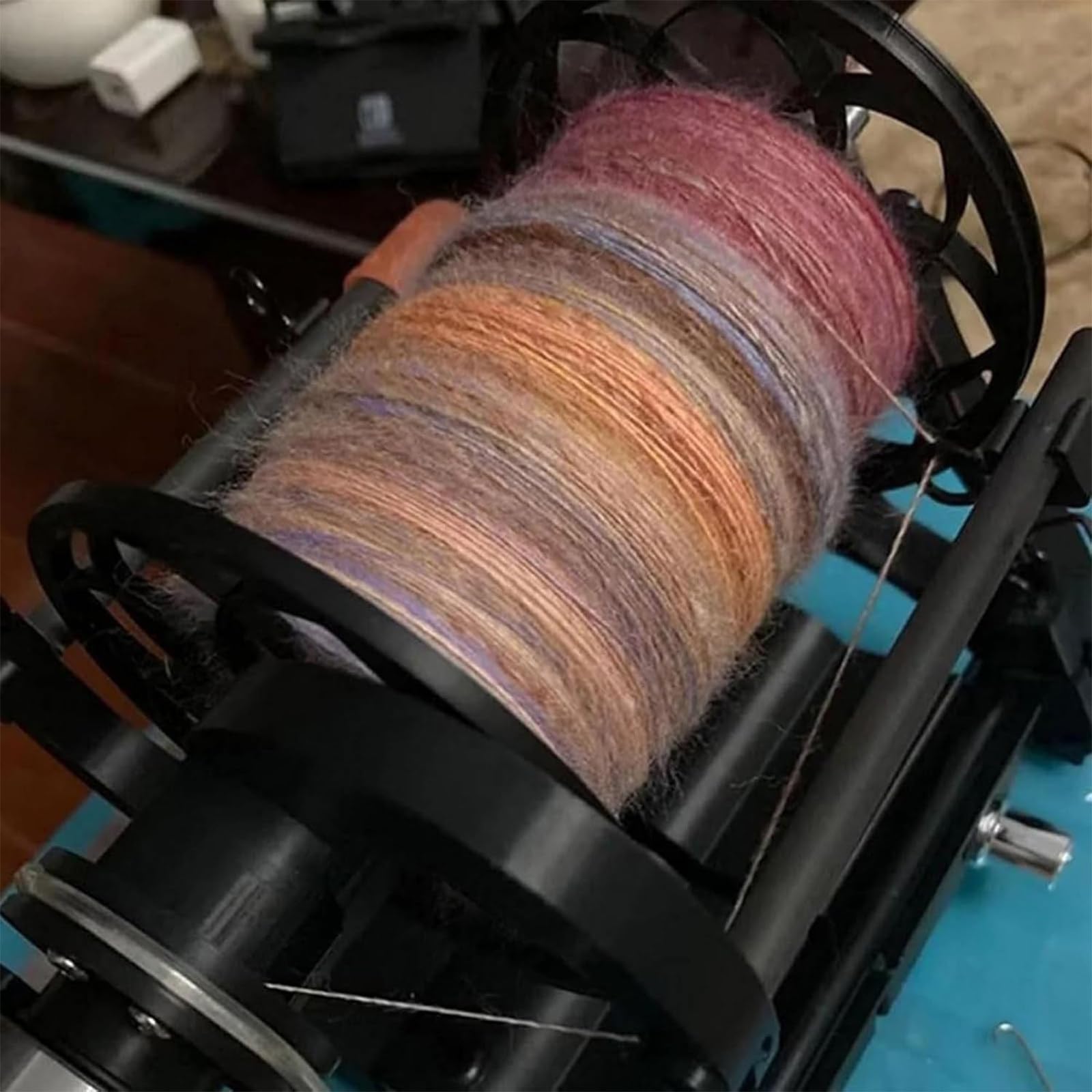 Ruota di filatura elettrica, bobinatrice automatica del filato di velocità regolabile per tessitura, torsione inversa avanti
