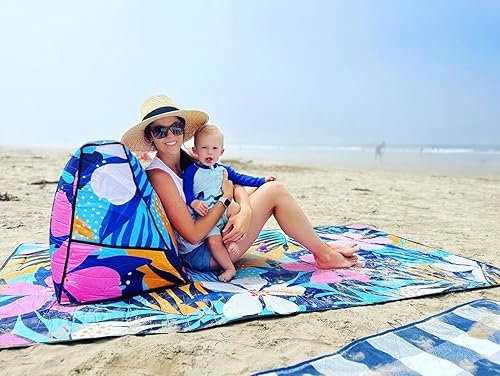 Miniatura 9 de AVKARA Tumbona Silla de playa Tumbona de tierra tropical Tumbona inflable Silla portátil ligera