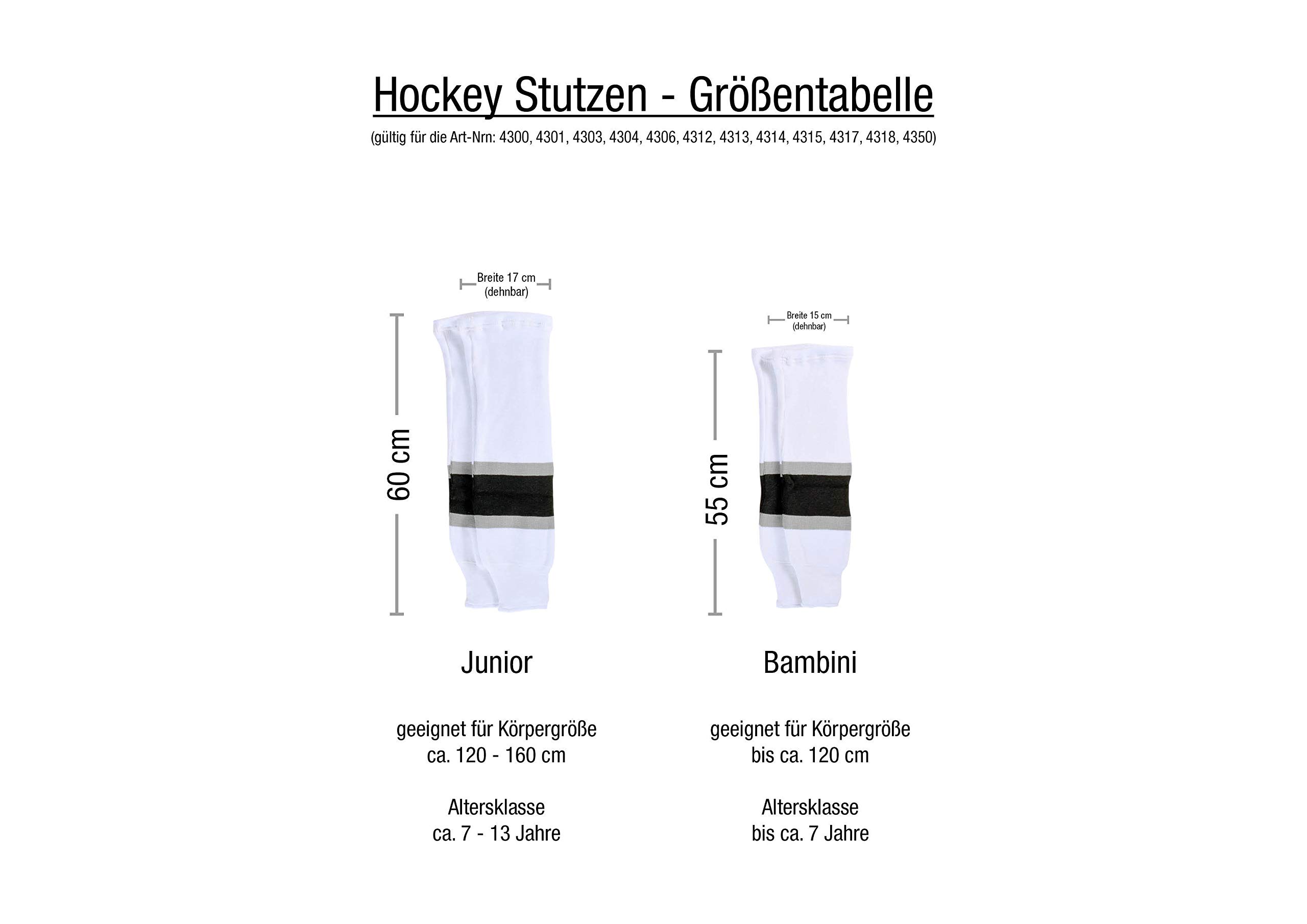 Sherwood 4301 Medias de hockey para Junior Toronto NHL, Espinillera, Calcetines para jugadores de hockey, Ajuste ideal, 100% poliéster, Negro/Rojo/Blanco, Talla única