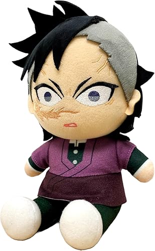 Miniatura 2 de Great Eastern Entertainment Demon Slayer Genya Shinazugawa - Peluche sentado de 7 pulgadas de alto