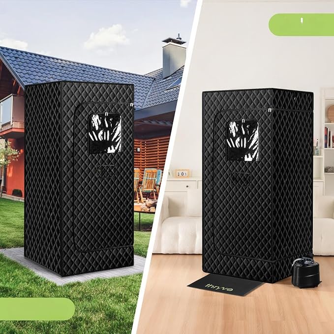Sauna Portátil THRYVE 1500W con Control Remoto y Silla Plegable miniatura 6
