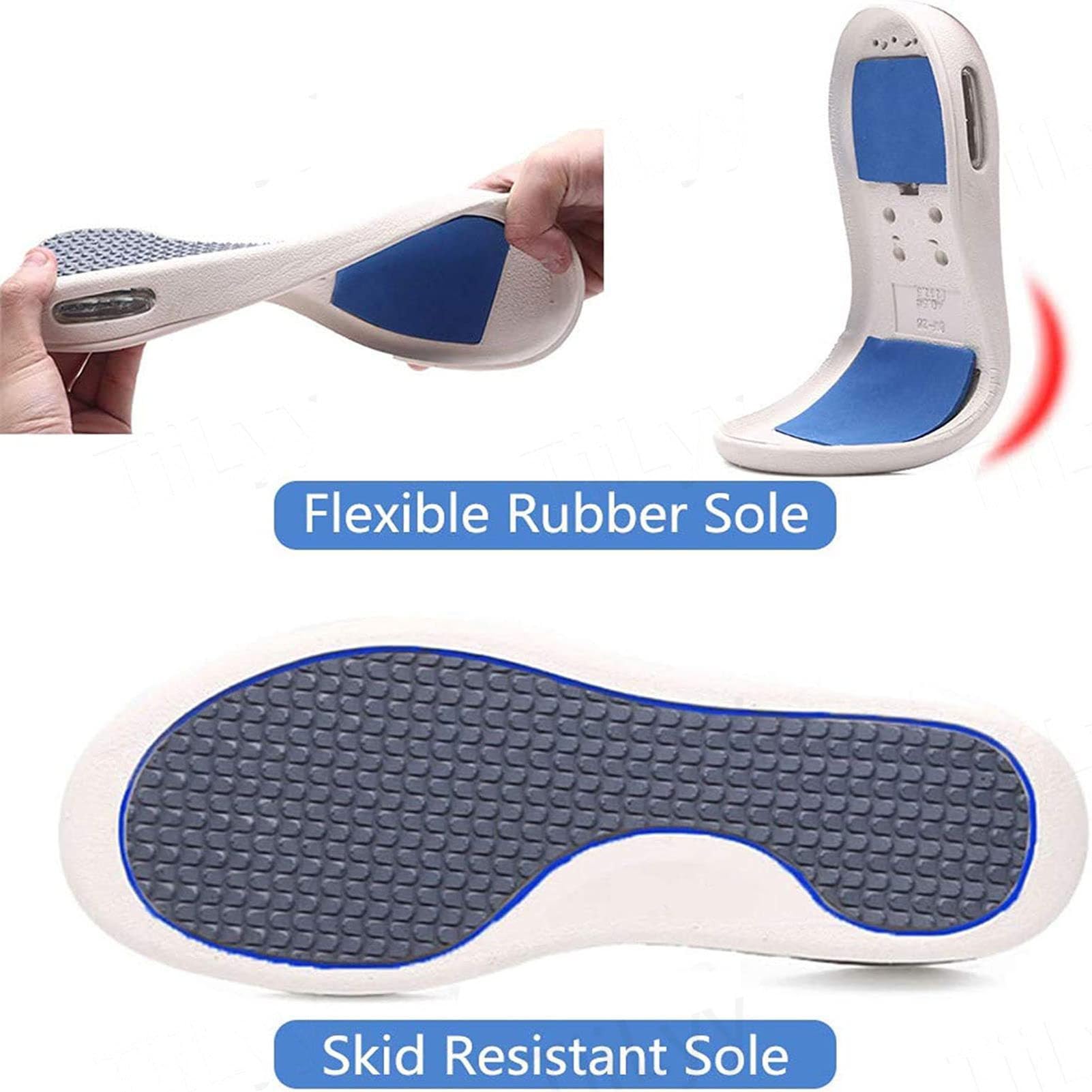 Zapatos para Diabéticos, Zapatos para Caminar Ajustables, Zapatos de Ancho Extra Ancho para Personas Mayores, Ligeros y Transpirables, Pies Hinchados