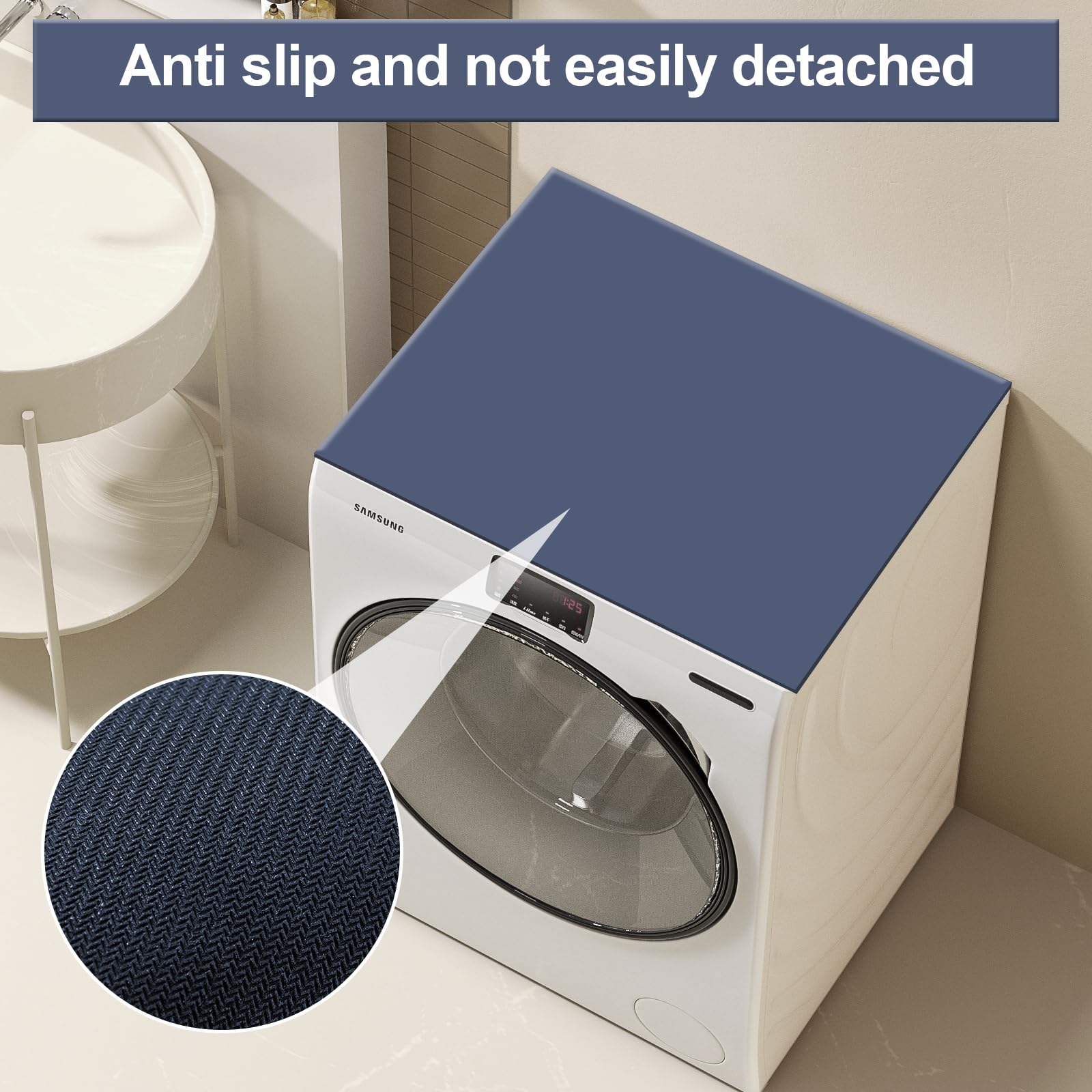 Wasmachine-onderlegger, 60 X 60 Cm, Universele Wasmachinehoes Wasmachine Antislipmat