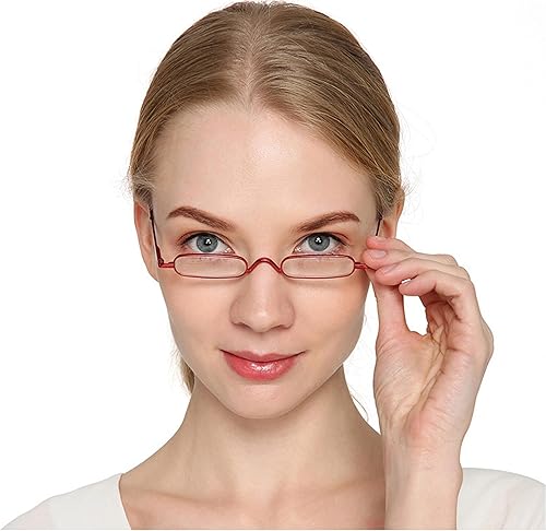 Miniatura 7 de Mini lentes de lectura con bolígrafo delgado con estuche de clip portátil, lectores de bolsillo pequeño para hombres y mujeres