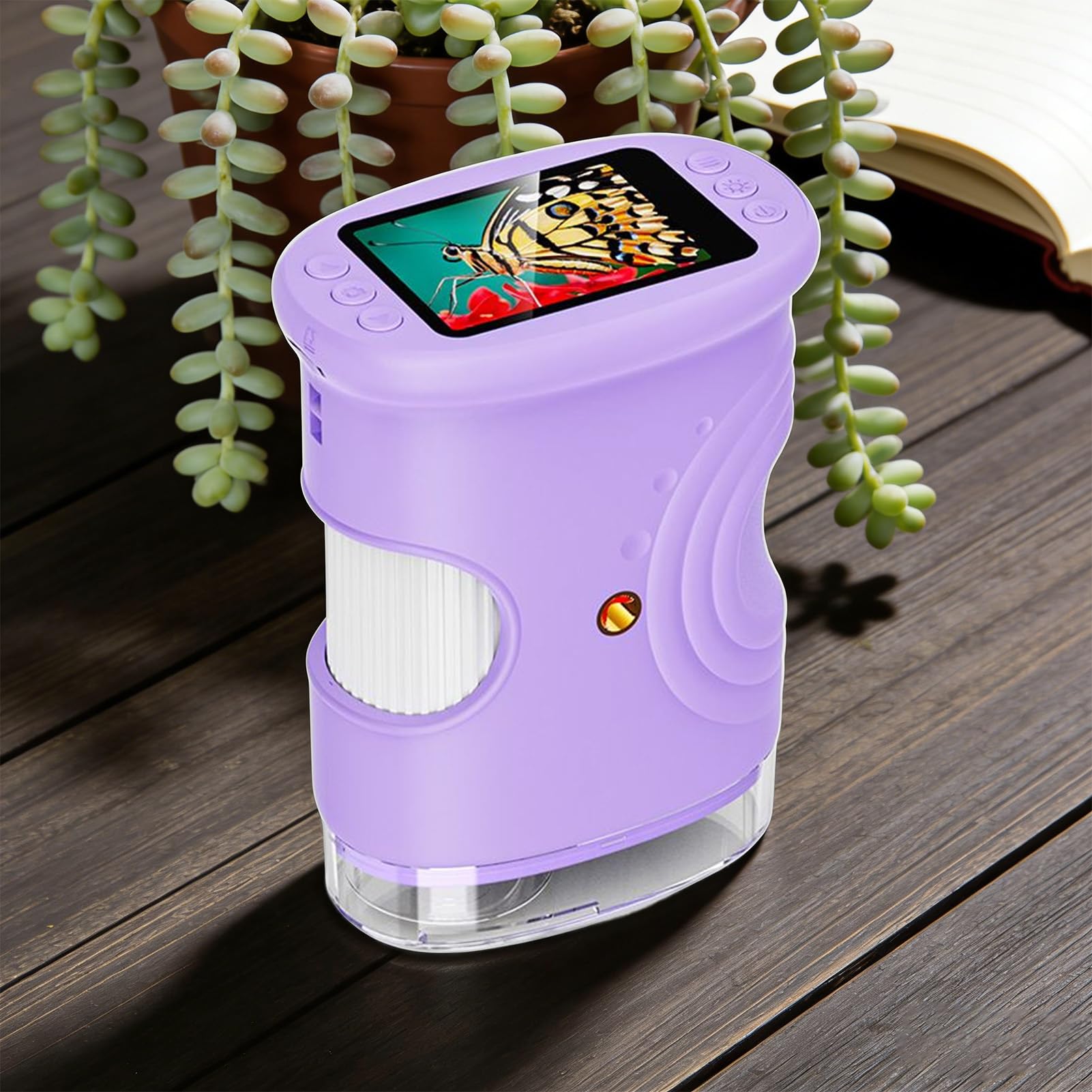 Microscopio per Bambini Giocattoli Scientifici Educativi Ricaricabili 1000X | Microscopio Portatile Digitale con Schermo da 5 cm Per Ragazzi Casa Laboratorio Esplorazione Natura
