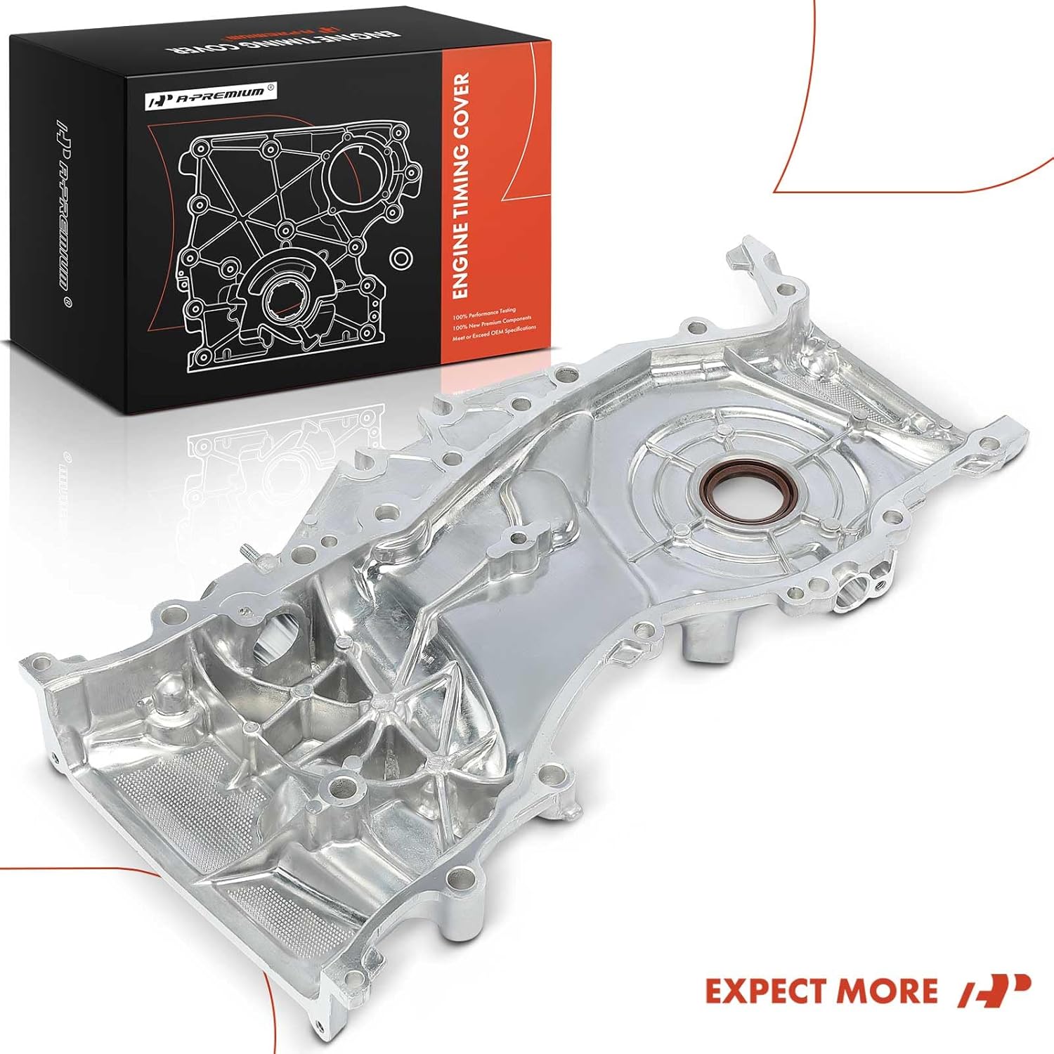 A-Premium Engine Timing Cover Compatible with Toyota RAV4 2006-2008, Corolla 2009-2012, Matrix 2009-2013 & Scion xB 2008-2015 & Lexus HS250h 2010-2012, 2.4L, Replace# 0H070-41290, 11310-0H070