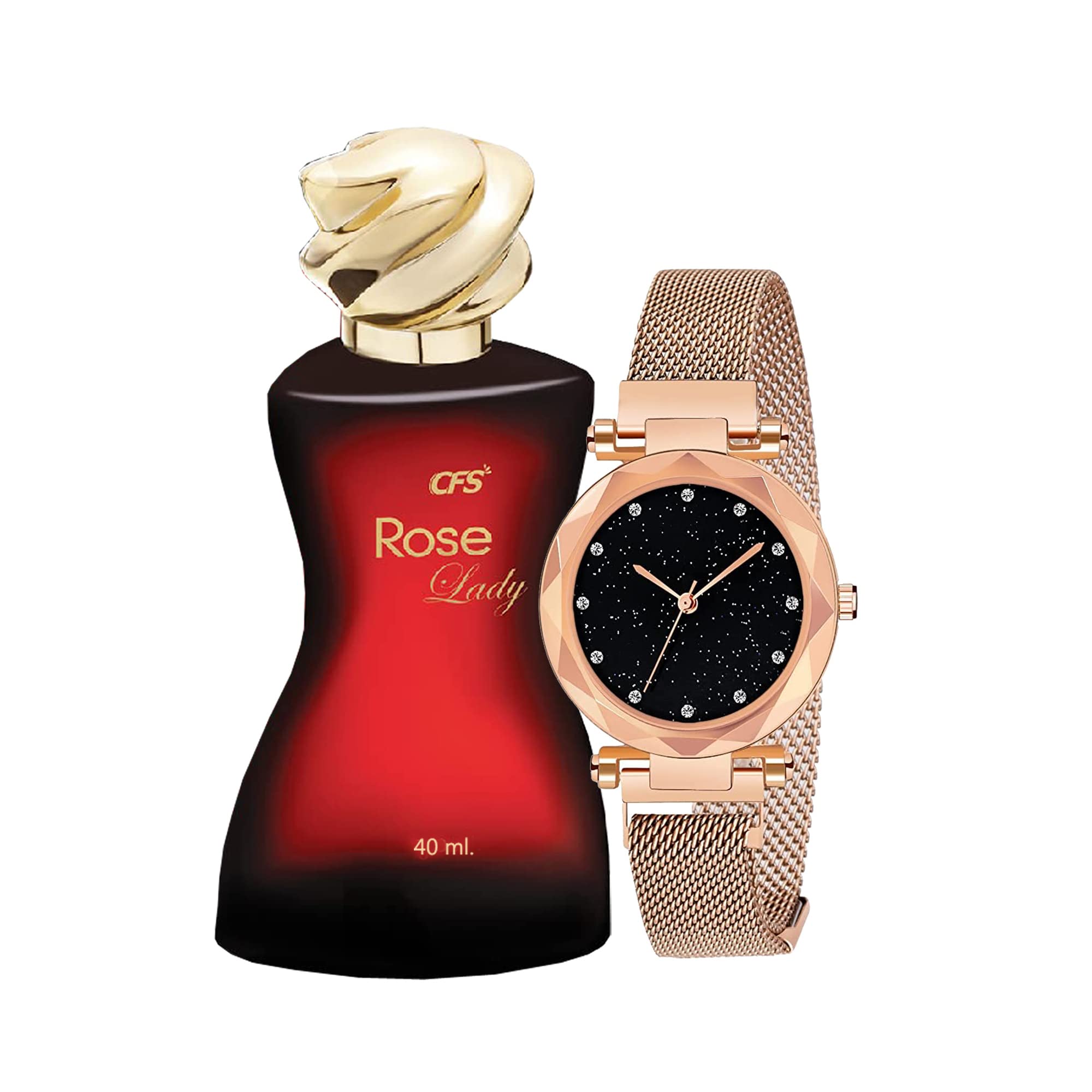 Relish Womens, Rose Gold Watch and Perfume Birthday, Anniversary Diwali, Special Day Gift Set for Girlfriend and Wife,Sister (B0BVZFDP4R) Amazon Price History, Amazon Price Tracker