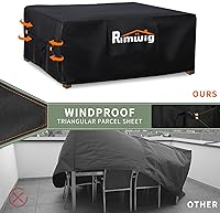 Vista 3 de Fundas para Juego de Muebles de Patio Impermeables, Fundas Impermeables para Juego de Sofá Seccional de Exterior, Funda para Juego de Mesa