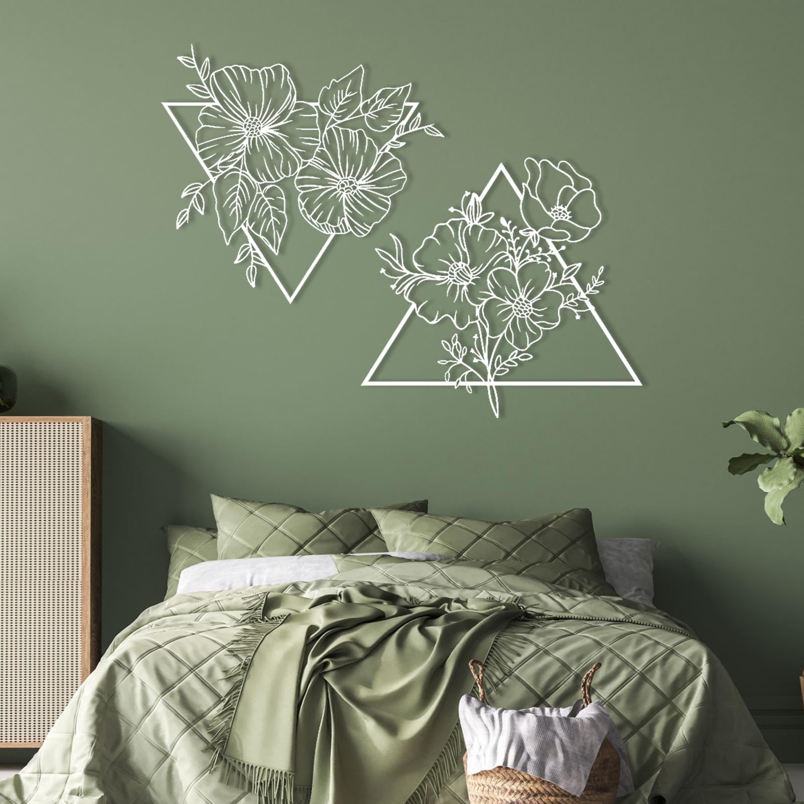 Décoration murale moderne en métal blanc pour habiller vos grands murs vides