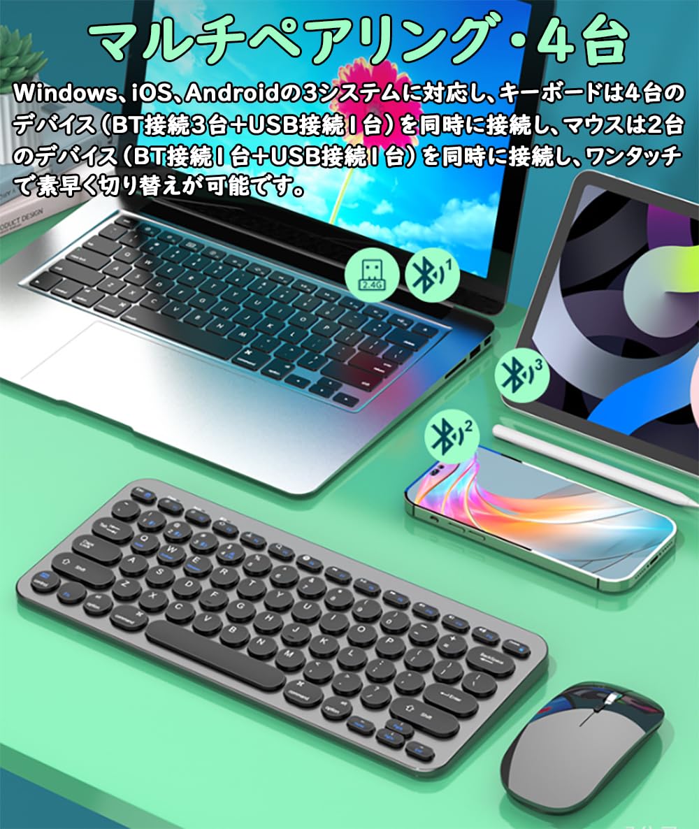 Amazon | 【マルチペアリング・4台】Bluetooth/USB接続両対応