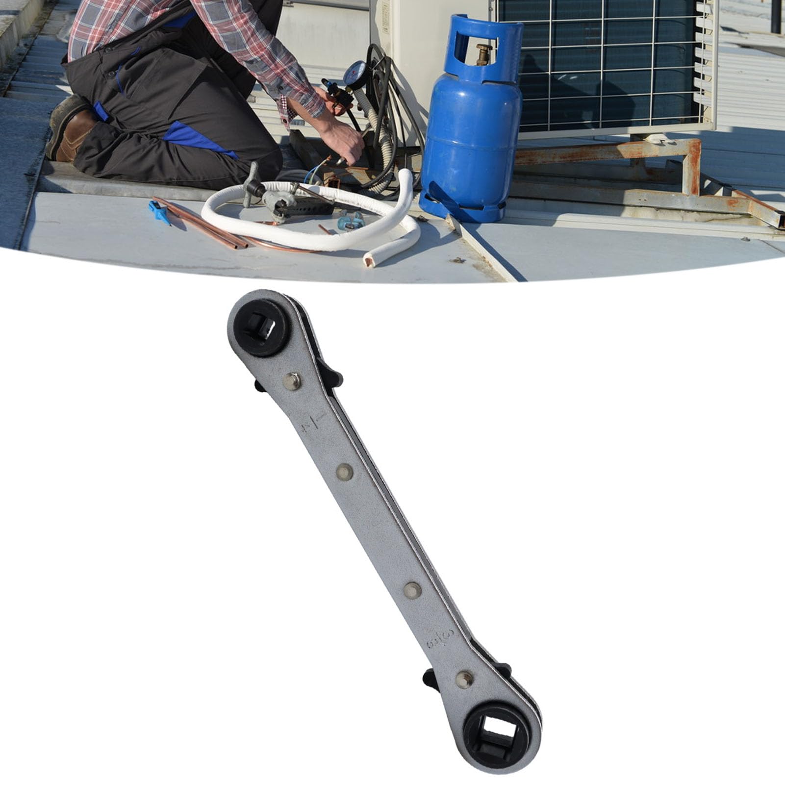 Akozon Extractor de Núcleo de Válvula de CA, Kit de Herramientas de Extracción de Núcleo de Válvula de Aire Acondicionado Multifuncional para Equipos de Refrigeración Domésticos