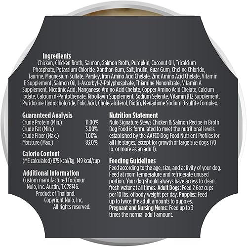 Miniatura 3 de Nulo Dog Signature Stew - Pollo y salmón en caldo, taza de 16 x 6 onzas