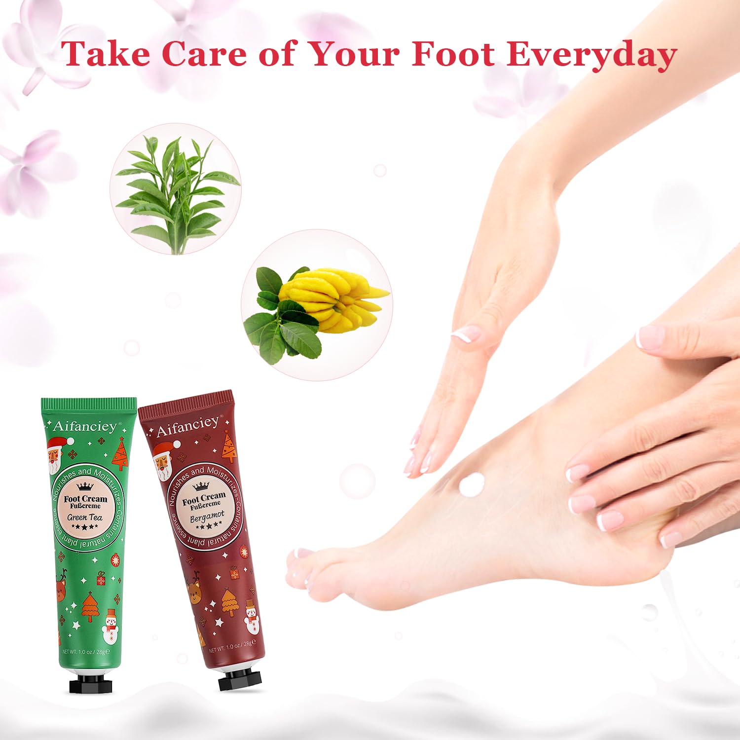 Crema Mani Set, 12 Pezzi Contiene 10 Creme Mani Idratanti Profumate, 2 Creme Piedi, per i Piedi per Mani Secche e Screpolate