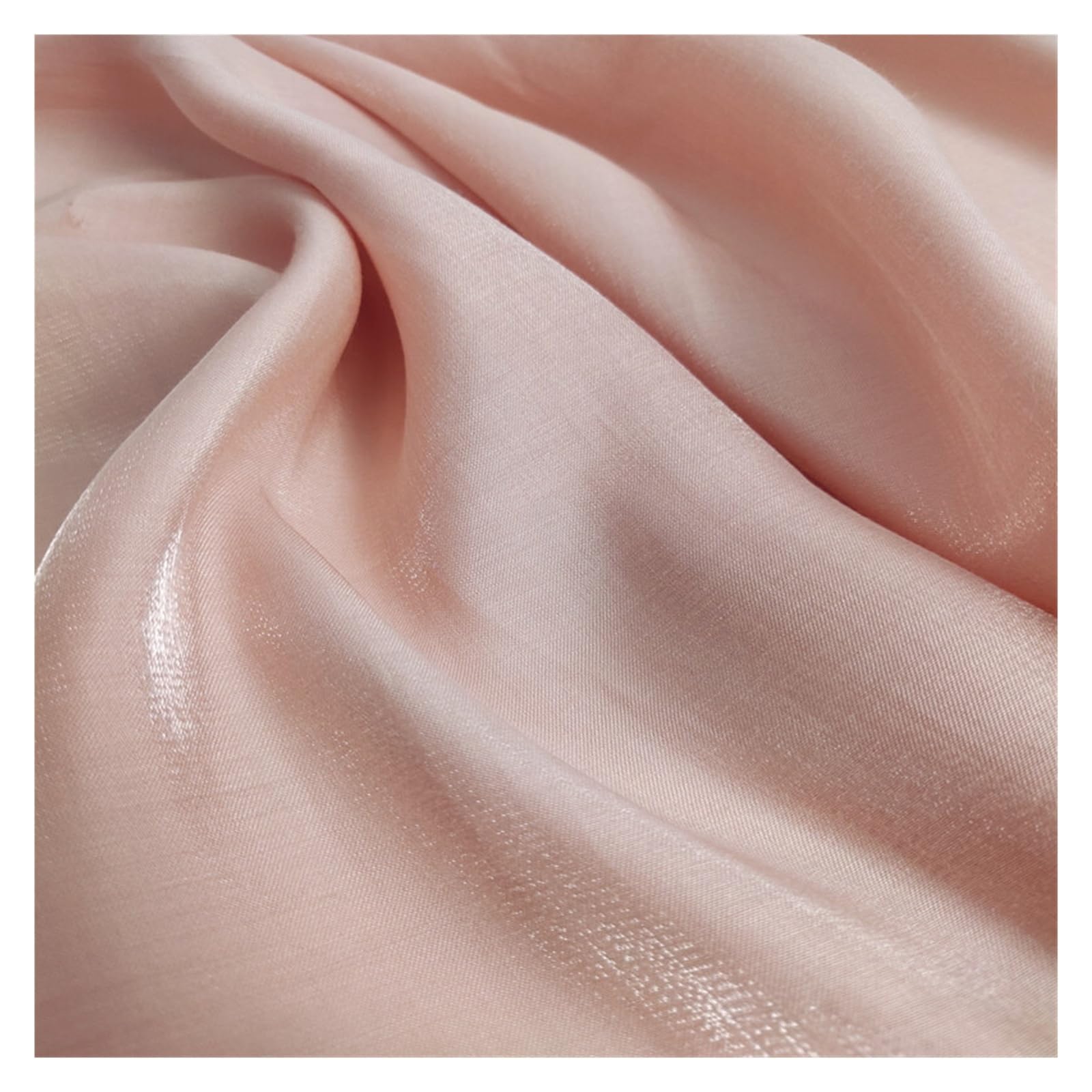 Satin Fabric 50x150cm Gradient Color Mercerized Satin Fabric Shiny Crystal Glass Silky Glitter Iridescent DIY Sewing Shirt(Color4)