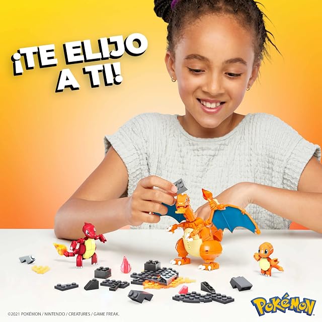Foto 3 de 6 de Mega Construx Pokémon Evolución de Charmander 3 Figuras de Bloques de construcción