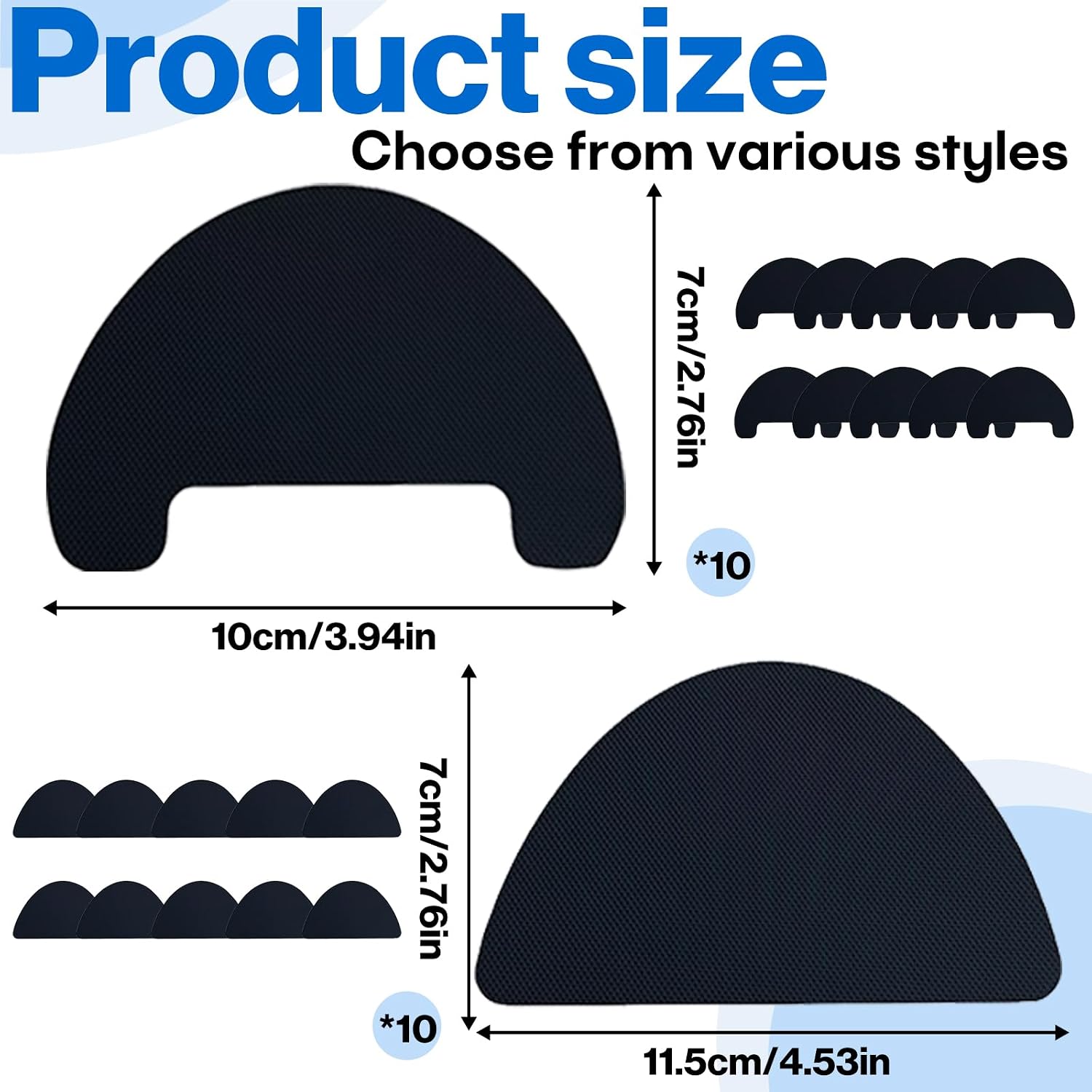 20 PCS Shoe Patches for Holes, Shoe Repair Patch for Sneakers Athlete, Shoe Hole Prevention Repair Patches, Self-Adhesive, Durable, Trimmable for Inside and Outside