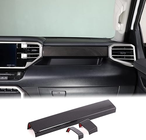 Aunginsy Tiras de panel de control central compatibles con Toyota TundraSequoia 2022-2025 para consola central de automóvil, panel de moldeo,