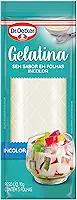 Dr. Oetker Gelatina em Folha, Incolor, Sem Sabor, Mais Consistência Para as Receitas, Sobremesas, Bolos, Tortas e Doces, 10g