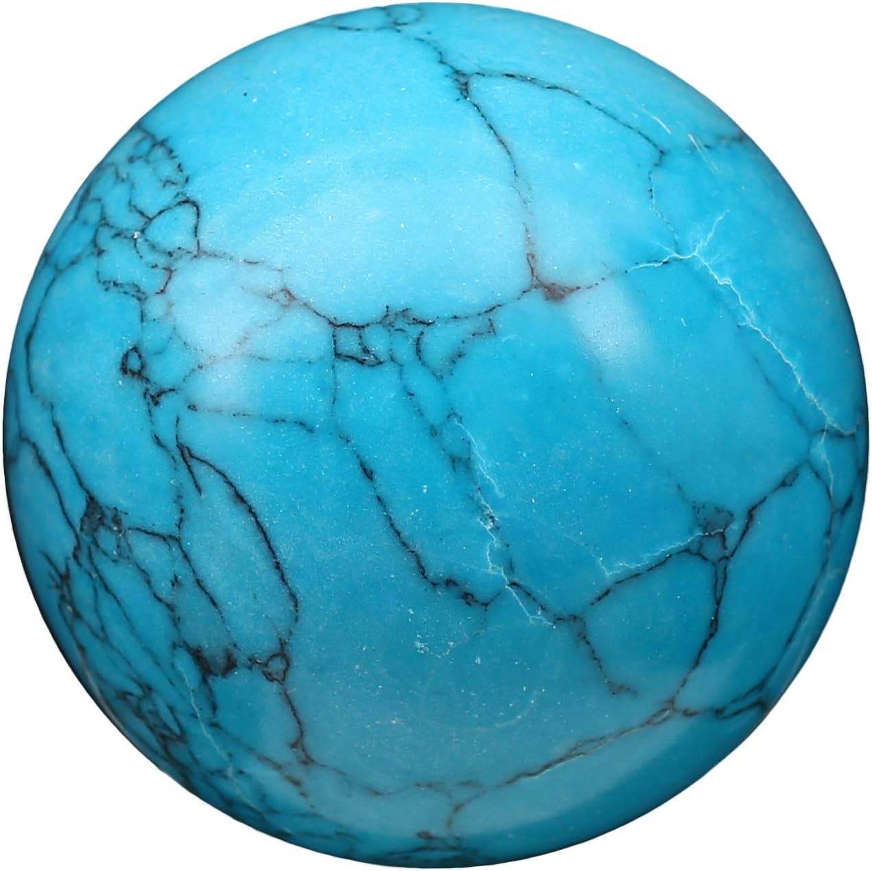 Spiritual Elementz Reiki Healing Turquoise Gemstone Sphere Ball (40-50mm).