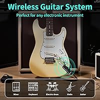 Vista 9 de Horse Sistema de micrófono inalámbrico XLR, transmisor inalámbrico de guitarra receptor enchufable para micrófonos de condensador dinámicos y de 48
