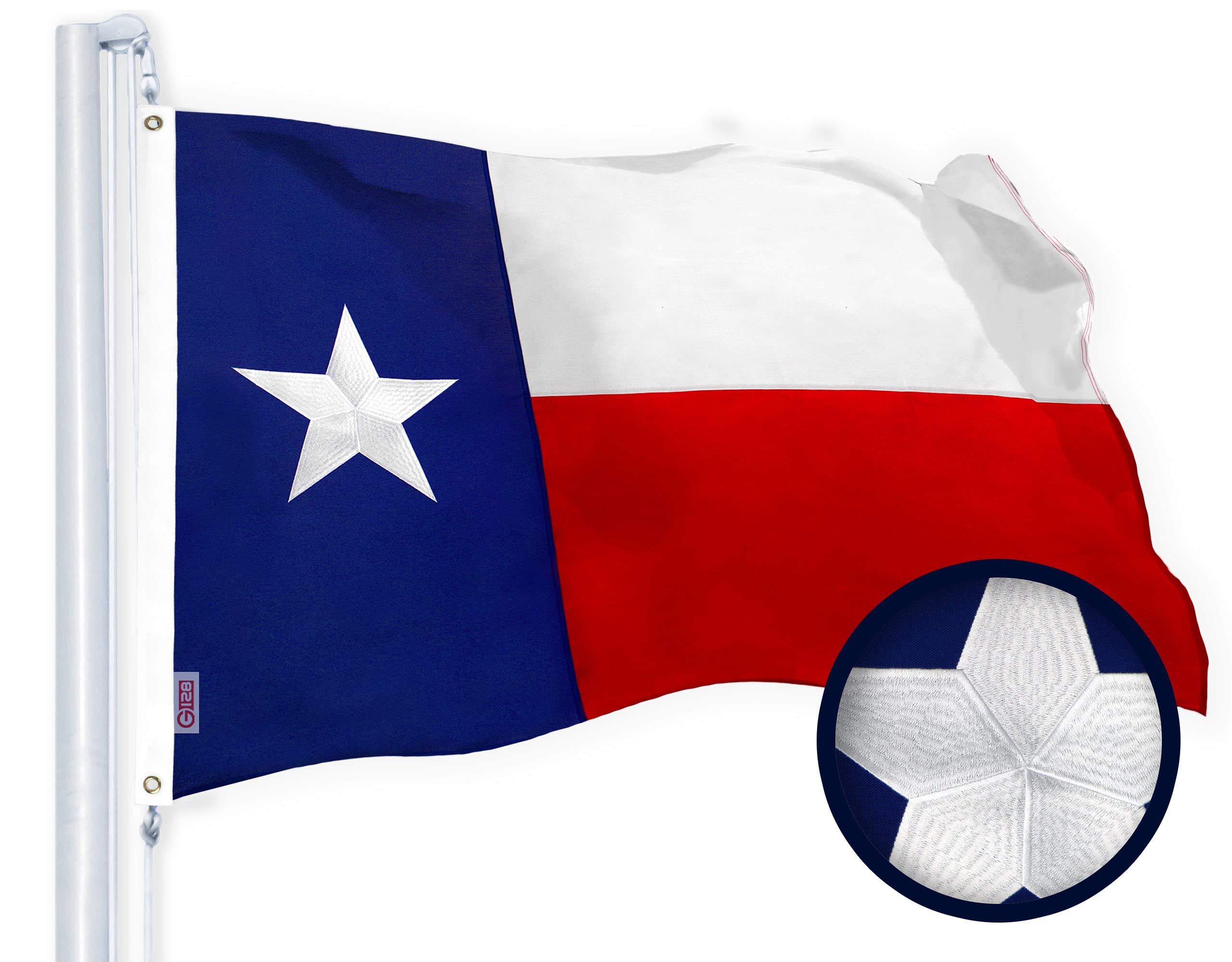 Amazon.com : G128 Combo Pack: USA American Flag & Texas TX State