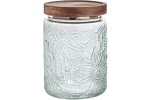 Multipurpose Farmhouse Storage Jars: 24 OZ Vintage Canisters for Flour, Coffee, Sugar,...