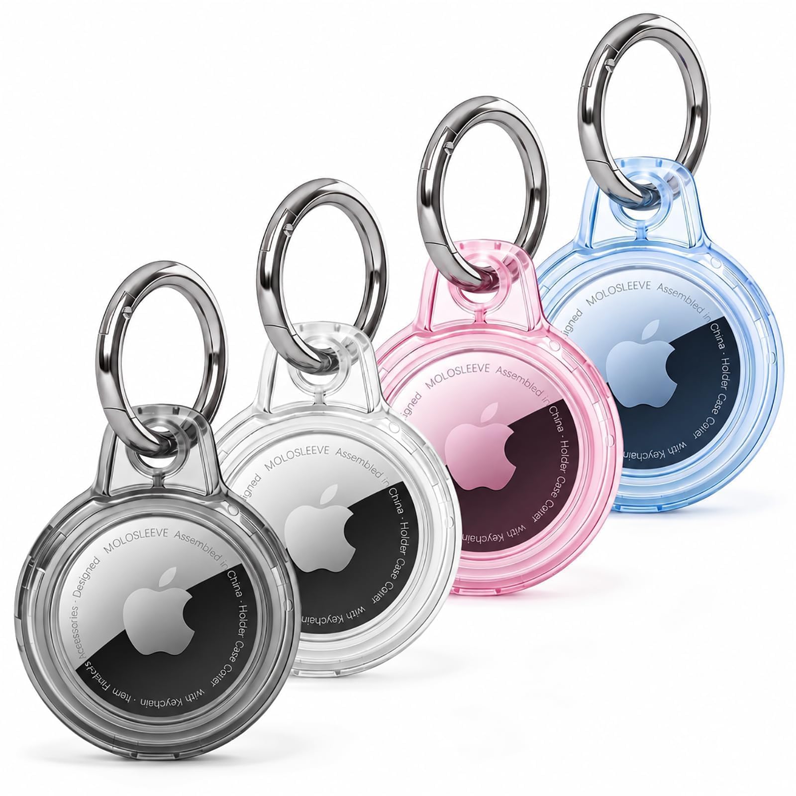 MOLOSLEEVE Waterproof Holder for AirTag 2nd &amp; 1st Generation, Multicolor-2