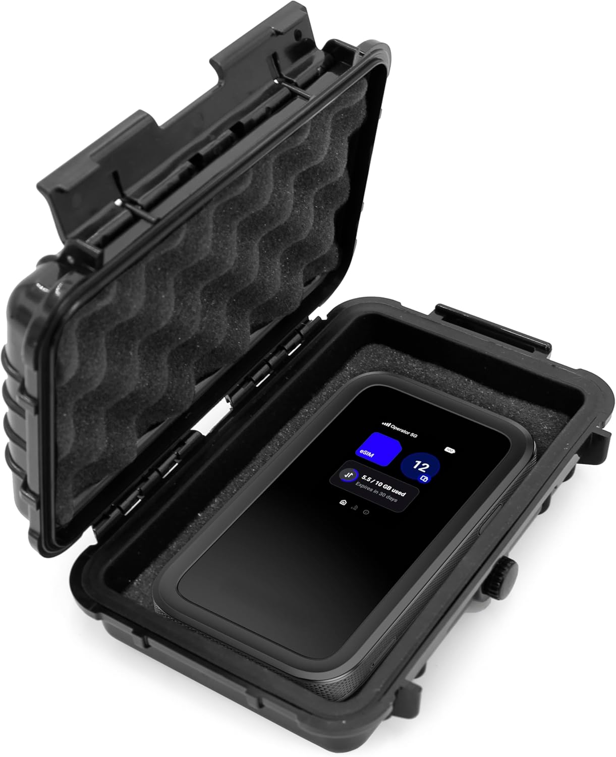 CASEMATIX Hard Case Compatible with NETGEAR Nighthawk 5G Mobile Hotspot M7 (MH7150) – Portable WiFi Router Travel Case, Waterproof, Crushproof, Padded, Compact Protection