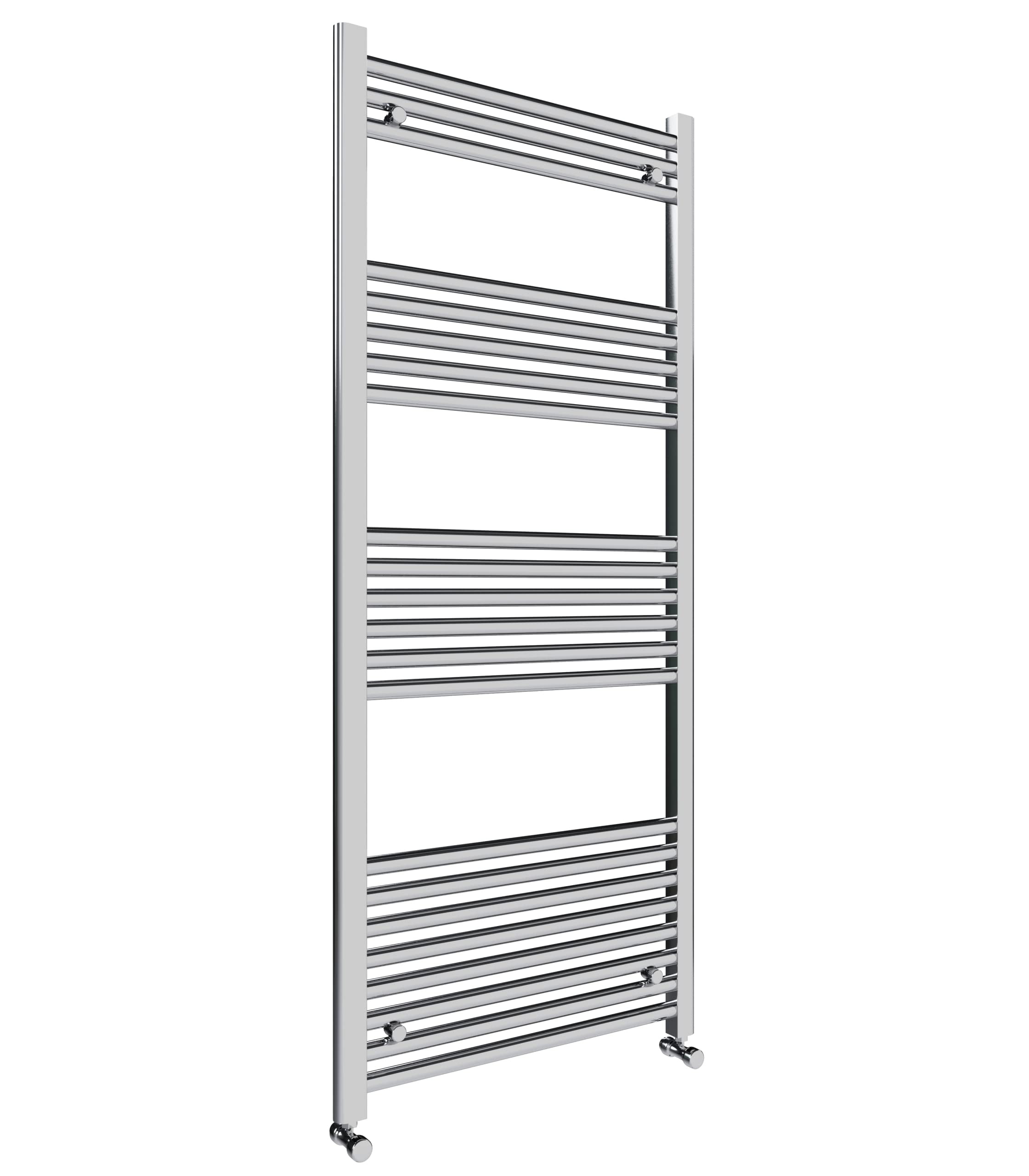 lauenberg 600x1400mm Towel Warmer Flat, Wall Mounted Chrome Plated Steel Bathroom Towel Rail Radiator, Suitable for Central Heating, Electric and Dual Fuel