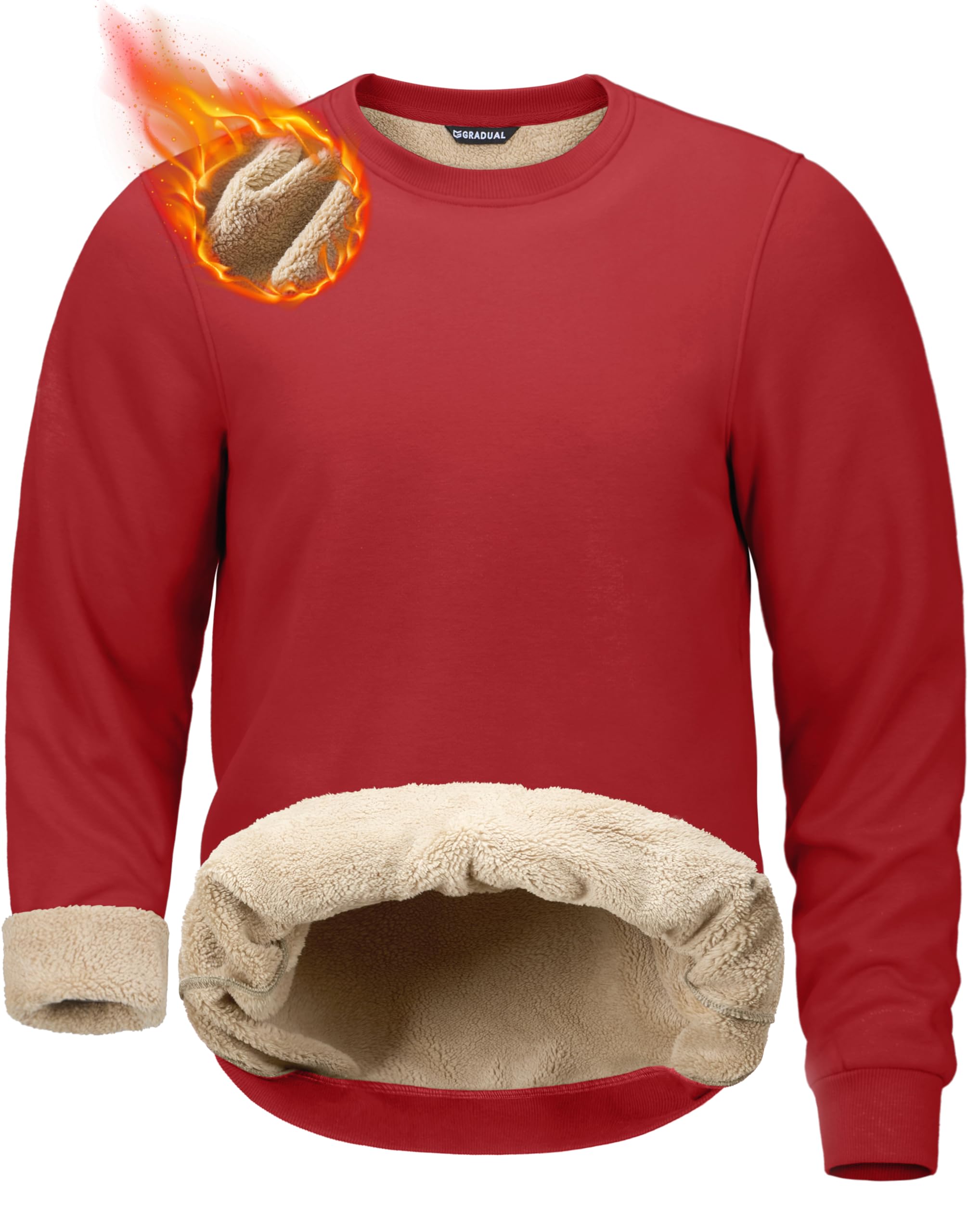 G Gradual Sherpa Lined Sweatshirts for Men