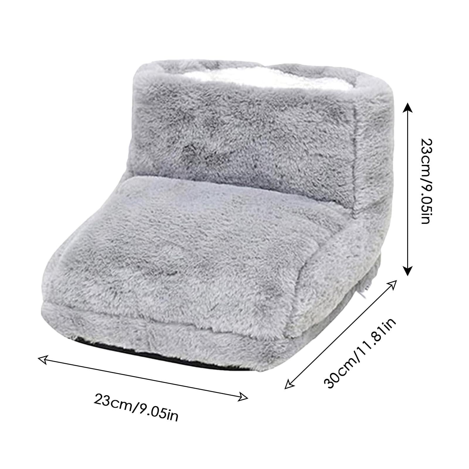 Scaldapiedi elettrico riscaldato con 3 impostazioni di temperatura, pantofole calde per piedi in peluche, comodo poggiapiedi riscaldato, portatile, morbido, invernale, per donne, uomini, casa e