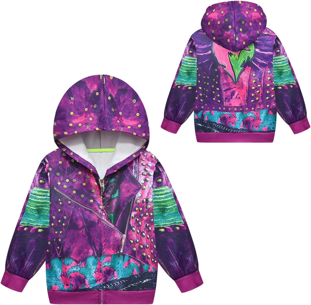 Girls Hoodie Sweatshirt Children Coat Cartoon Outwear Jacket - Image 7