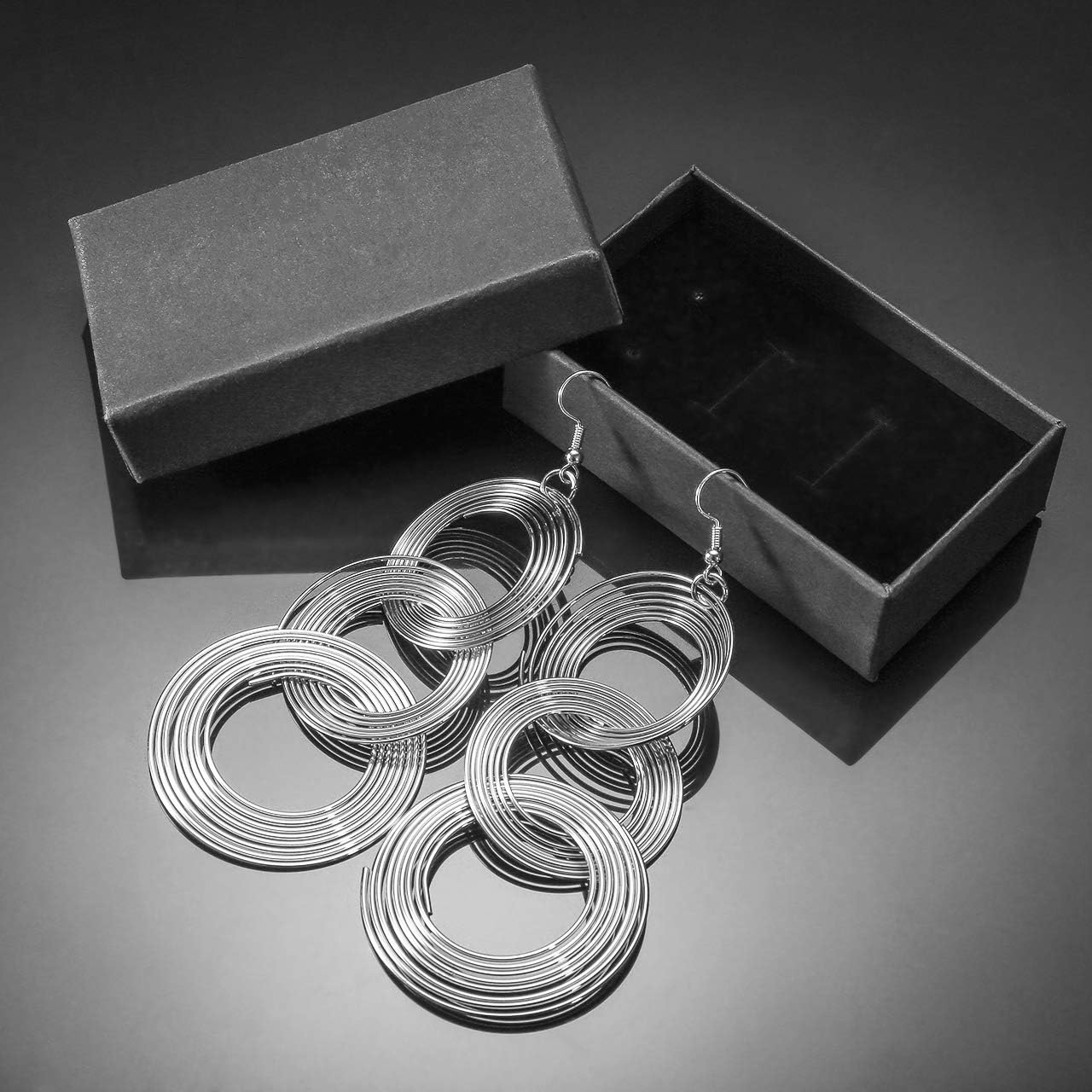 Zealmer Women 16K Gold Plated Long 70s Disco Earrings - Image 5