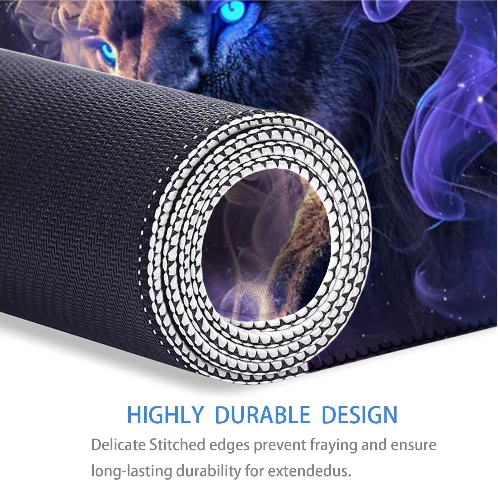 Podkładka pod mysz do gier gwiaździste niebo duża podkładka pod mysz XXL 1800 x 900 mm podkładka pod mysz do gier lew podkładka na biurko zwiększona precyzja i prędkość dla stabilnego chwytu na