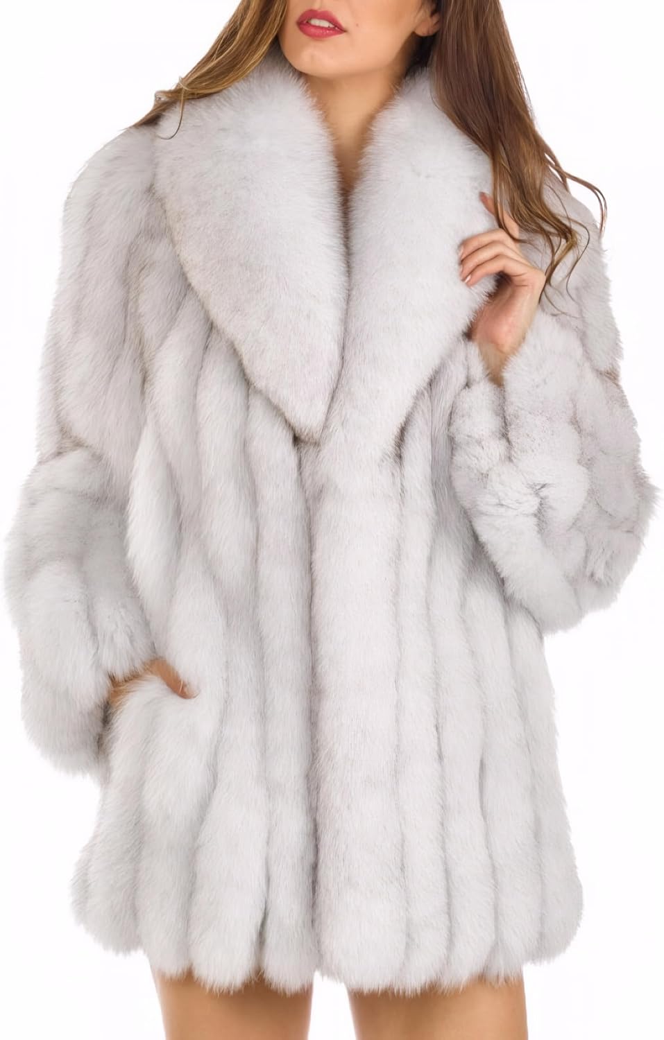 Womens Fuax Fur Coat Winter Warm Fluffy Faux Fur Martinique Ubuy